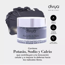 DIVYA l Mascarilla de Barro del Mar Muerto, Limpieza Profunda, Exfoliación e Hidratación, Vegana y Libre de Parabenos
