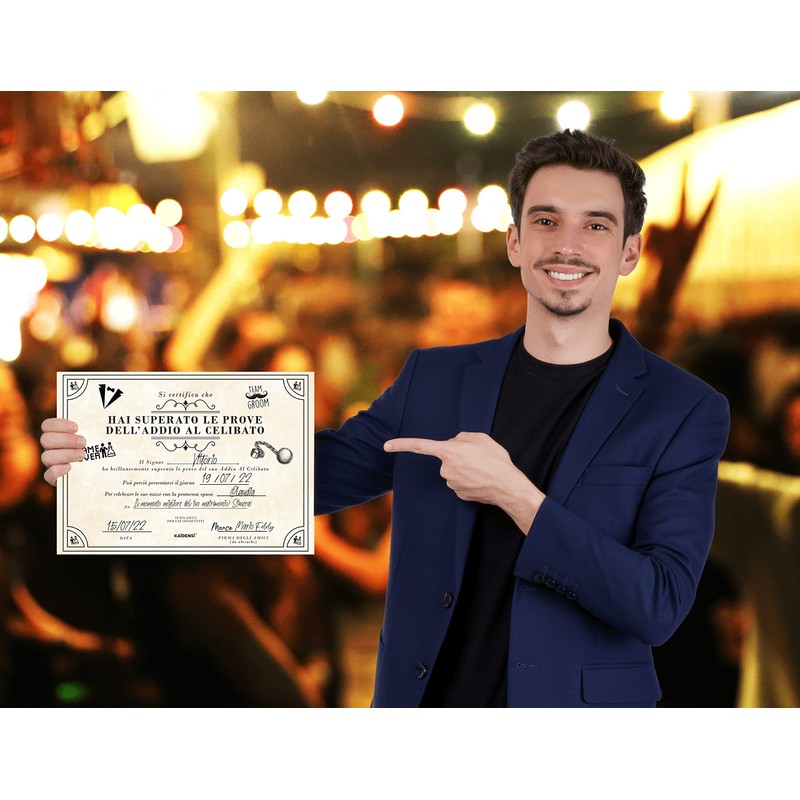 Gift Idea Advent for Helibat - Certificate for the Groom