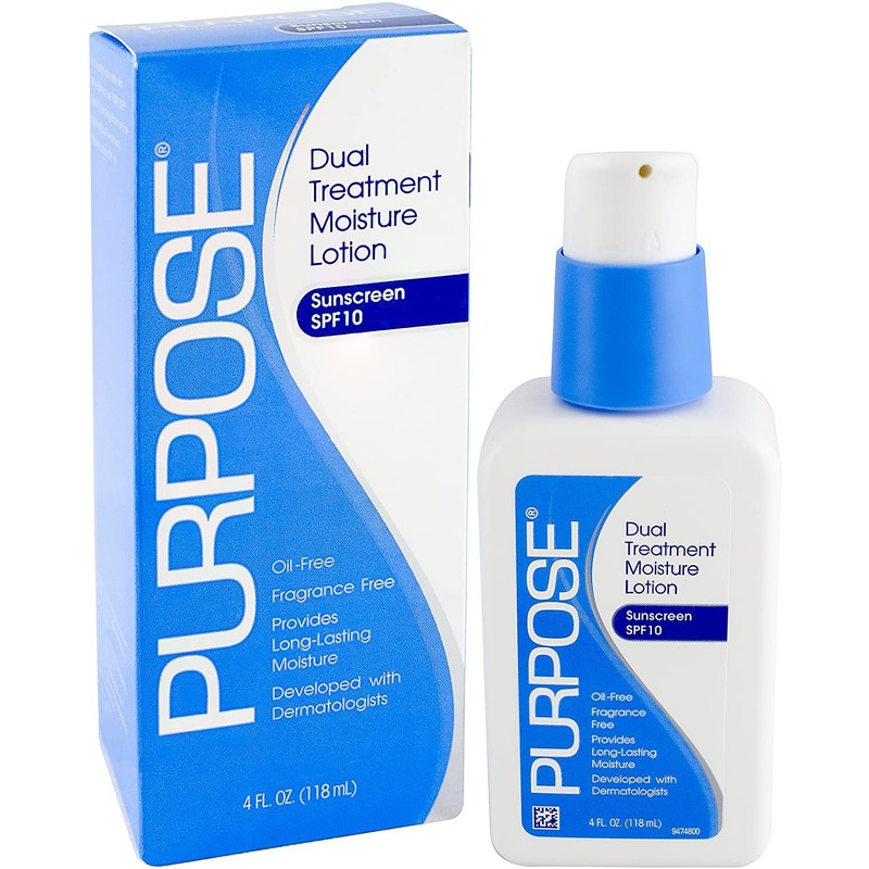 PURPOSE Dual Treatment Moisture Lotion, SPF 10 4 oz (Pack