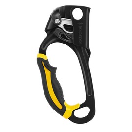 Petzl 528387 ASCENSION Rope Clamp for Left Hand, Type B, Black/Yellow , One size