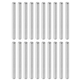 sourcing map 20 Pcs 4 mm x 40 mm Dowel Pins, 316L Stainless Steel Cylindrical Dowel Pins Shelf Support Peg Pin Rod Fasten Elements Metal Shelf Pegs Silver Tone