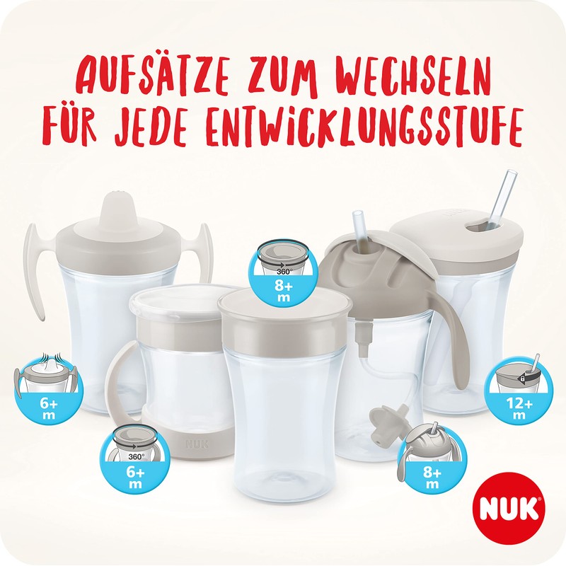 NUK Motion Cup Learning Cup | 230 ml | Leak-Proof,