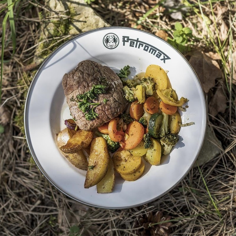 Petromax Enamel Plate 2 Pieces (26 cm) White px-plate-26-w