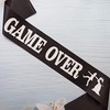Game Over Bachelor Party Groom Sash, Funny Wedding Engagement Gift