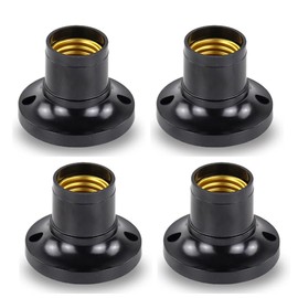 ShuoHui Lamp Holder E27 Universal E27 Socket Lamp Holder Flat Adapter Lamp Holder Energy Saving (4)
