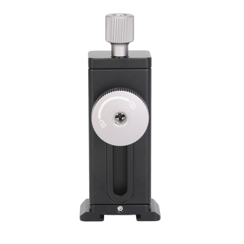 Phone Tripod Mount with Cold Shoe 1/4in Screw Hole Expandable