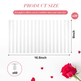 Queekay Winter Rose Collar for Protection Warm Rose Cones Winter Rose Protectors Connectable Rose Plant Protective Cover for Protecting Plants Sapling Bush from Wind Freeze Animals Eating (20)