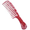 Bablo Pomade Grooming Comb Mesh Comb (Red Bandana Paisley Pattern)