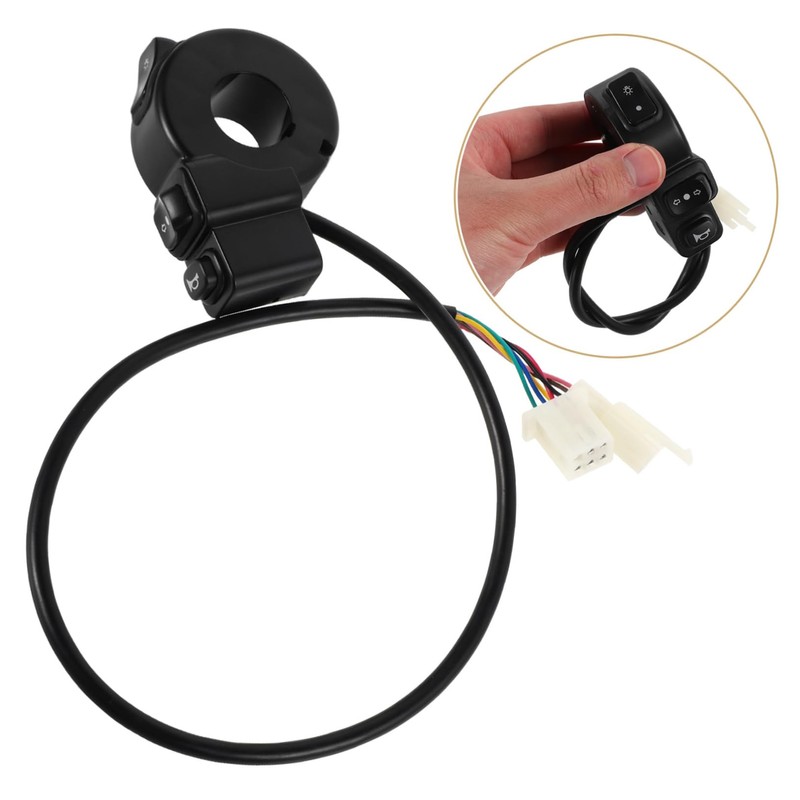 iplusmile Motorcycle Handlebar Switch Headlight Turn Signal and Horn Switch