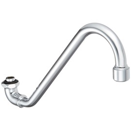 SANEI PA16JH-60X2-16 Foam Upward Angled Pipe, Water Splash Prevention, Height 5.1 inches (130 mm), Up