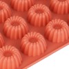 Silikon Gugelhupf Backform Set, 4 Stück, Mini Kuchenformen mit 24