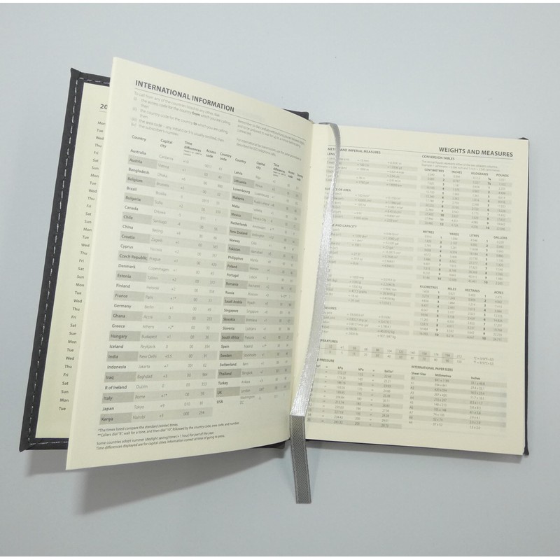 2025 Diary A5 Day to Page Diary Grey Colour Fashion