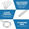PATIKIL M6x20mm Eye Bolts with Nuts, 20 Pcs Shoulder Swing