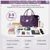Small Gym Bag for Women, Dark Purple Stylish Duffle Travel