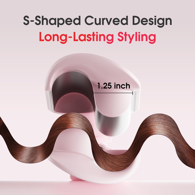 Waver Curling Iron LENA S12 Beach Waver Curling Wand, Hair