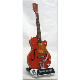 BRIAN SETZER Miniature Guitar Stray Cats w/Guitar Pick