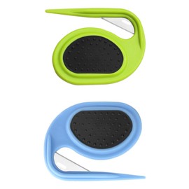 XMHBG 2 PCS Professional Dog Dematting Comb & Undercoat Rake - Pet Grooming Tool for Mats, Tangles & Shedding, Gentle Detangler Brush for Dogs & Cats (Blue & Green)