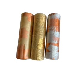 Bags & Tags Boutique~ 3 Pumpkin Wreaths Craft DIY-13.7 x 4 x 17.75 in.,3 Asst Fall Leaf Ribbon 6 x 3 yd., 1 Sunflower Clip (Color Varies), Small Ribbon 5/8 x 108in (Style Varies)