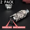 BJZFAA 2 Pack Colorful Black and Silver Lighter Torch Cool,Refillable