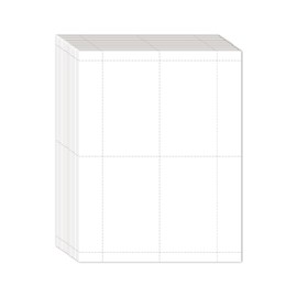 Mr-Label 230 GSM Heavyweight Two-Sides Printable Index Card Micro-Perforated, Matt White, Compatible with Inkjet/Laser Printer (25 Sheets 100 Cards, 5" x 3")