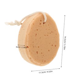 Gatuida 5Pcs Biodegradable Bath Sponge Artificial Honeycomb Sponge with Hanging Rope Suitable for Boy Girl and Adults Exfoliating and Cleansing Shower Supplies Brown
