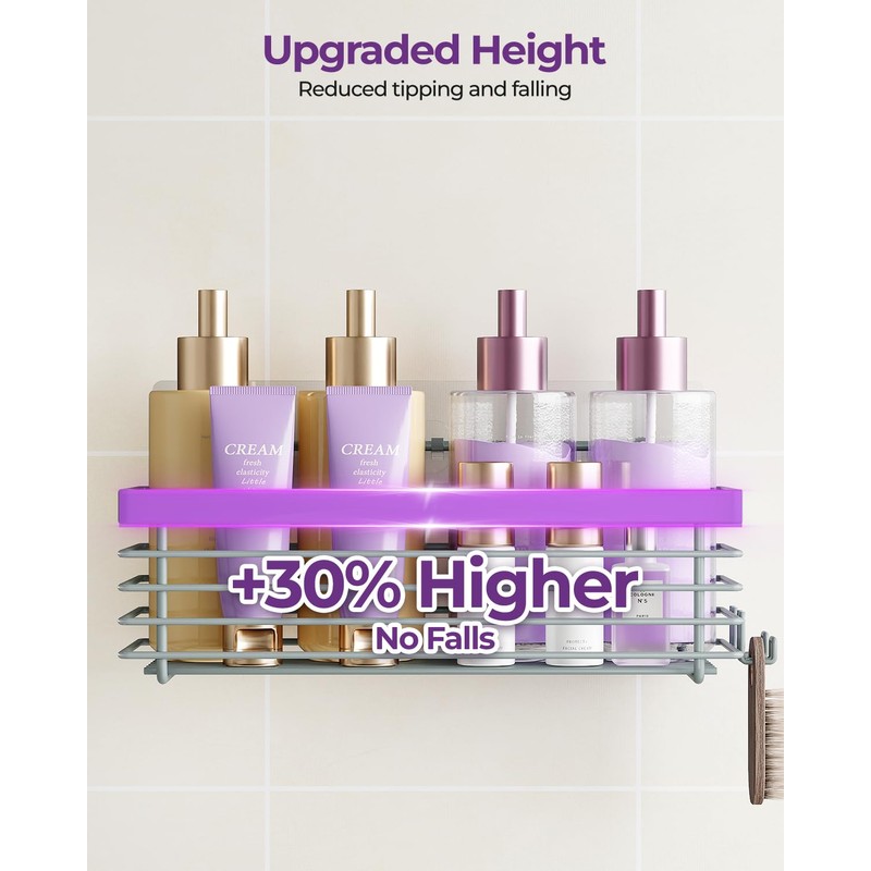 ODesign Shower Caddy 3 Pack SUS304 Stainless Steel-No Drilling-Shower Bathroom
