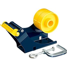 WOD ET-12281 Industrial Grade Wide Tabletop Multi-Roll Desktop Tape Dispenser with C-Clamp to Mount Anywhere & Safety Cover Blade: for Tape up to 2" in. Wide (Holds 3" core) 1-Pack