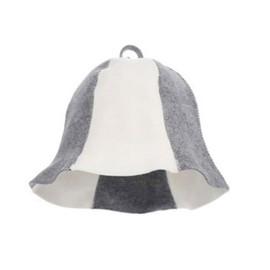 ZIXIANGKEJI 2pcs Felt Sauna Hats, Vaporarium Hat Russian Banya Cap Wool Felt Hats(K10-2)