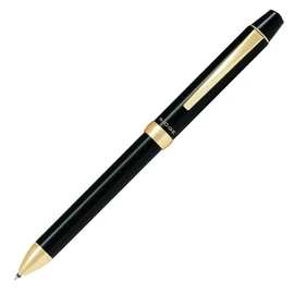 Pilot BTHRT5SR-GLB Multifunctional Writing Instrument, 3+1 Ridge, Tri-Color Balls, 0.7mm, Black/Red/Blue + 0.5mm Sharp, Gloss Black