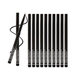 12 Pcs Brown Eyeliner Pencil Set, Matte Waterproof Gel Eye Liner Pencils, Long-Lasting Sweatproof Smudge Proof Waterline Gel Eyeliner, Retractable Eye Makeup Pen for Women, Soft Smooth Cream Texture
