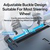 2 in 1 Large Steering Wheel Desk with Dual Slide-Out