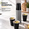 240 Pack 12 oz Black Plastic Cups, Disposable Party Plastic