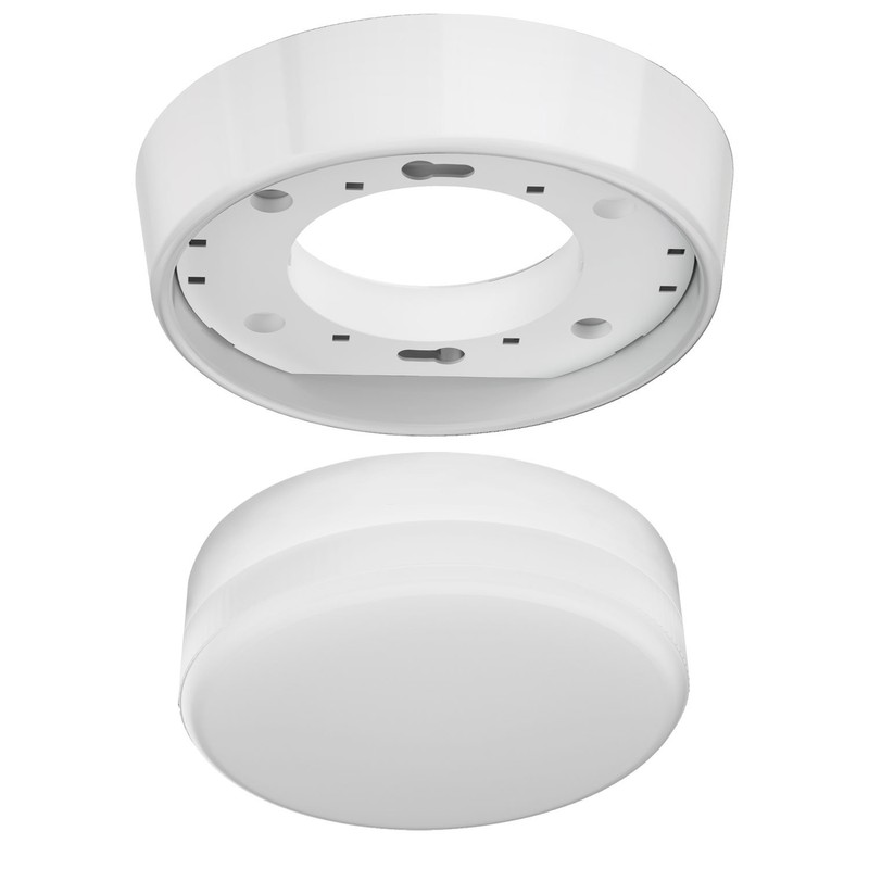 ledscom.de GX53 Lamp Socket Inel Round 90 mm Diameter Including