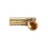 sourcing map Brass Barb Hose Fitting, 90 Degree Elbow 12mm