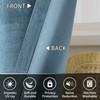 SMILETIME Sky Blue 52 x 96 in Long Velvet Curtains