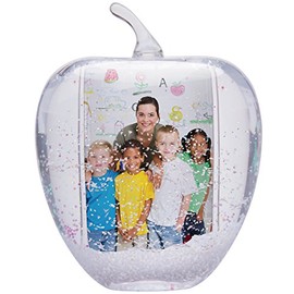 Neil Enterprises Inc. Apple Photo Snow Globe - Holds 2 Photos - Pack of 24