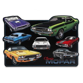 Mopar Collage Metal Sign - Large Classic Mopar Sign for Garage or Man Cave