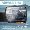 Auto Dynasty Right Passenger Side Chrome Power Heated w/Amber LED