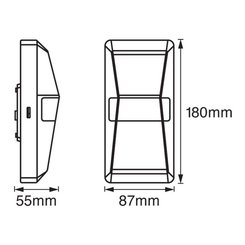 Ledvance Endura Pro Updown Sensor Professional Wall Spotlight, Polycarbonate, 10