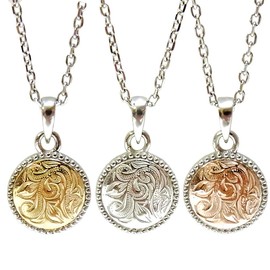 Hawaiian Jewelry Necklace Pink Gold Yellow Gold Silver Coin Women's Men's Steel Silver Stainless Steel Birthday Commemorative