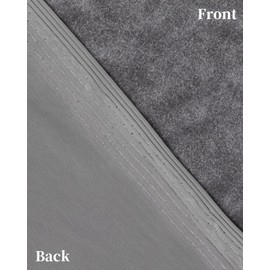 HOTGODEN Stretch Velvet Fabric by The Yard: Grey 63" Wide 1 Yards 95% Polyester 5% Spandex Velvet Fabric for DIY Sewing, Upholstery, Apparel, Costume, Craft