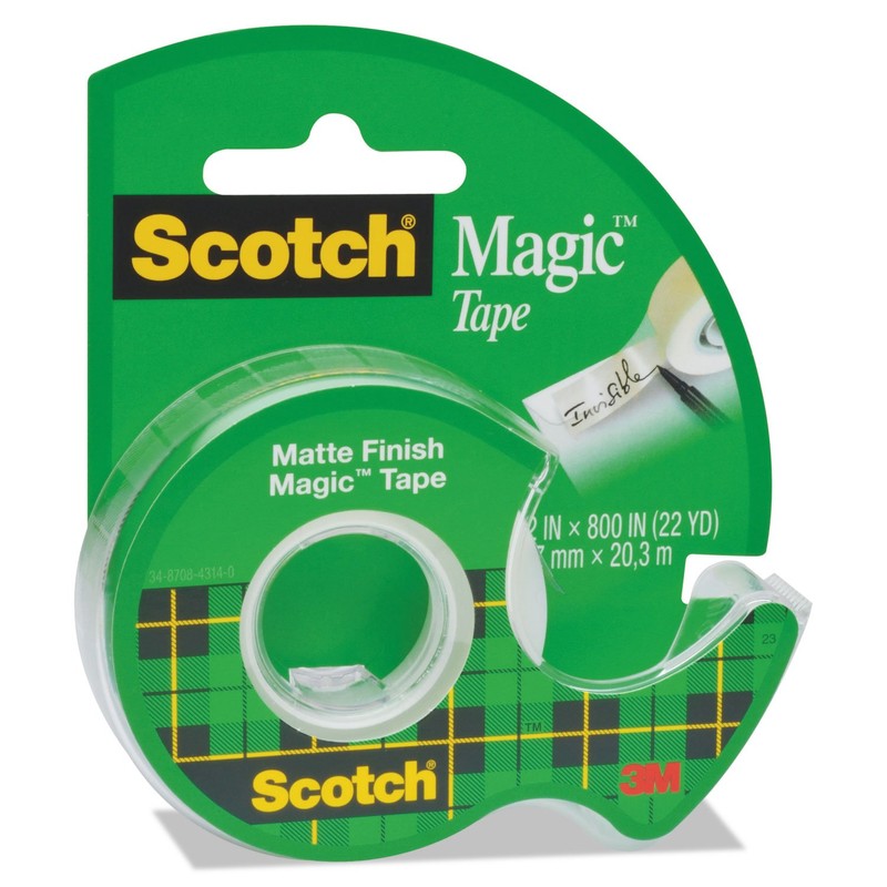 Scotch 119 Magic Tape in Handheld Dispenser, 1/2-Inch X 800-Inch,
