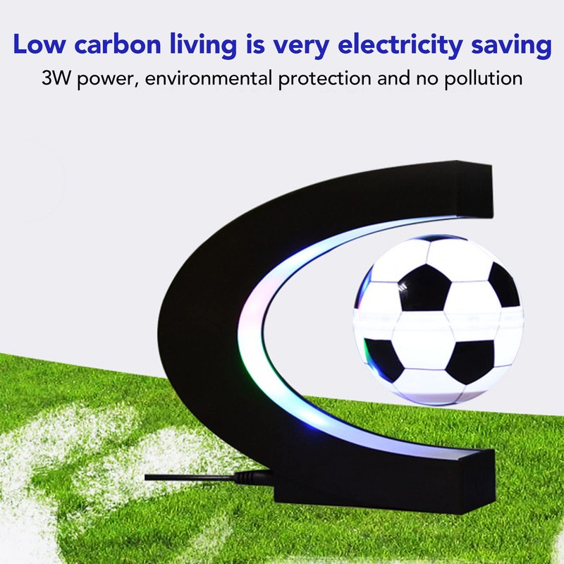Magnetic Levitation Soccer,C Shape Base Magnetic Floating Football Decor Floating