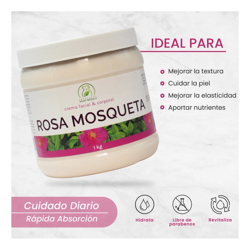 Crema De Rosa Mosqueta Anti-edad (1 Kilo) Todo Tipo De