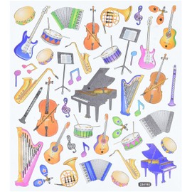 Tattoo King Multi-Colored Stickers-Orchestra