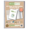 eco-eco eco127 A5 50% Recycled 20 Pocket Clear Presentation Book