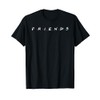 Friends Logo White T-Shirt, black