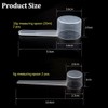 Set of 4 Measuring Spoons, Dosing Spoons Transparent with Scale