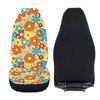 TOADDMOS Daisy Floral Blossoms Auto Seat Covers, 2 Packs Soft