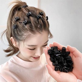 Pack of 100 Mini Hair Clips BetterJonny Mini Hair Clips Small Hair Clips Hair Claw Clip Plastic Hair Claw Hair Clips Small Jaw Clips for Girls Women, 4 Colours